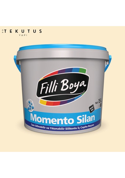 Momento Silan Silikonlu Iç Cephe Boyası 15 L Açık Krem / 1019