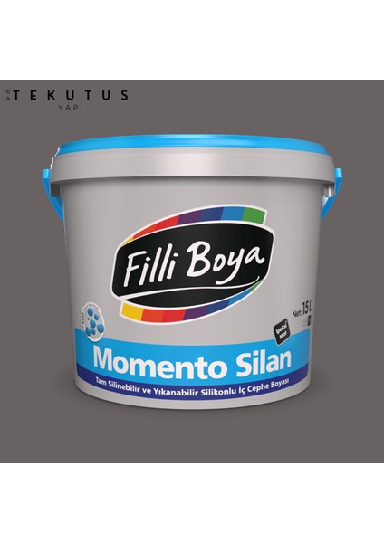 Momento Silan Silikonlu Iç Cephe Boyası 15 L 4004/Cİ-6205 Elegan Gri