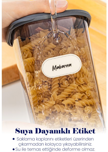 Etiketli Foly Kare Erzak Saklama Kabı Seti 18LI 1,75 Büyük Boy Antrasit fiyatları