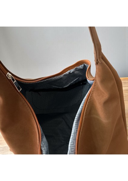 Kadın Marginata Süet Salaş Omuz Çantası modelleri