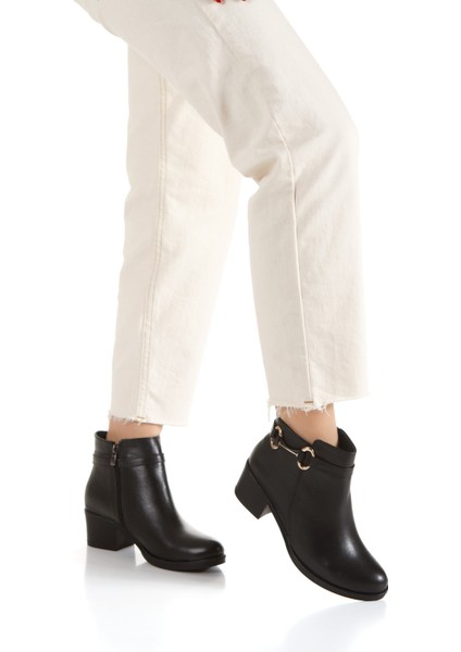 %100 Hakiki Deri Kalın Alçak Topuk Termo Taban Kadın Bot fırsatları