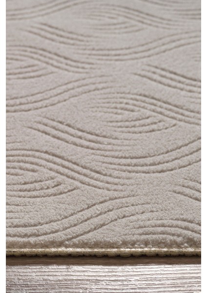 Rayne Koleksiyonu Bukle Kabartmalı Rölyef Kaymaz Tabanlı Yıkanabilir Salon,mutfak,koridor Vizon modelleri