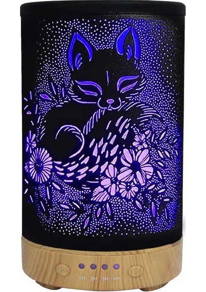 200 ml Oda Hava Nemlendiricisi Rgb Işık Gece Lambalı Desenli Zaman Ayarlı Kumandalı Nemlendirici fiyatları