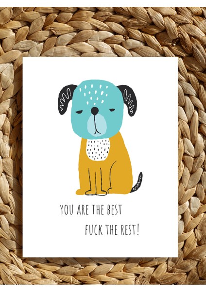 9'lu Zarflı Hediye Tebrik Kartı Özel Tasarım Paketleme Kartı You're The Best fiyatları