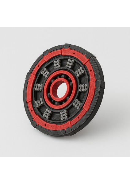 Kırmızı-Siyah Fidget Spinner - Stress Çarkı (Dekoratif Oyuncak) fiyatları