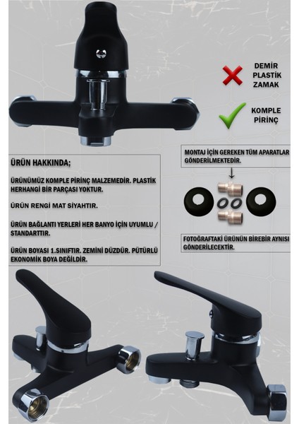 Banyo Bataryası ve Robot Duş Takımı Siyah Renk Çeşitleri fiyatları