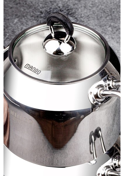 Mango Kitchen - Mini Boy 18/10 Paslanmaz Çelik 0,8-1.75 Lt. Çaydanlık Takımı fırsatları