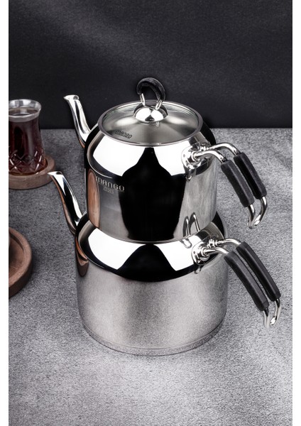 Mango Kitchen - Mini Boy 18/10 Paslanmaz Çelik 0,8-1.75 Lt. Çaydanlık Takımı indirimleri