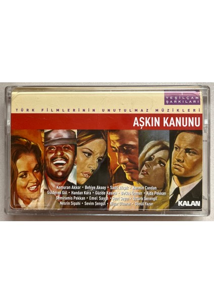 Yeşilçam Şarkıları 1 Aşkın Kanunu Kaset (Orijinal Dönem Baskı Kaset)