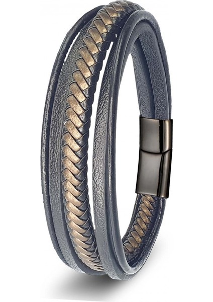 Siyah Kahve Çoklu Deri Bileklik 9593B2D1