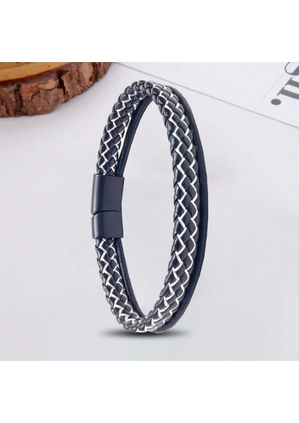 Siyah Beyaz Renk Çoklu Deri Bileklik 9593B5D7 fiyatları