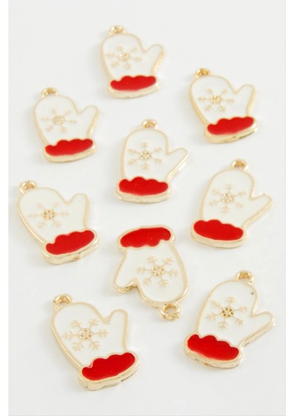 Eldiven Yılbaşı Mineli Kolye Ucu 1 Adet