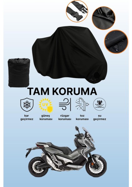 Siyah Honda X-Adv Uyumlu Motor Branda, Koruyucu Örtü, Motosiklet Brandası