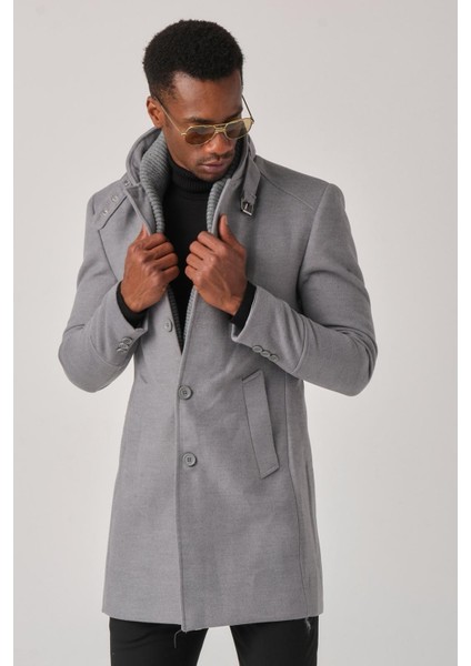 Erkek Kaşe Kaban – Çıkartılabilir Fermuarlı Ribanalı Yaka, Slim Fit Italyan Kesim, Şık ve Fonksiyonel Bej, Taba, Kahverengi, Gri, Siyah fiyatları