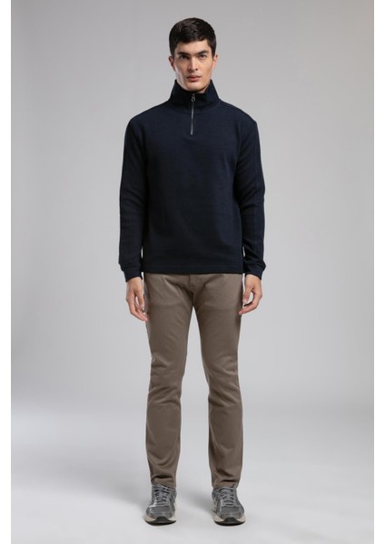 Harry Normal Bel Düz Kesim Düz Paça Bej Erkek Pantolon