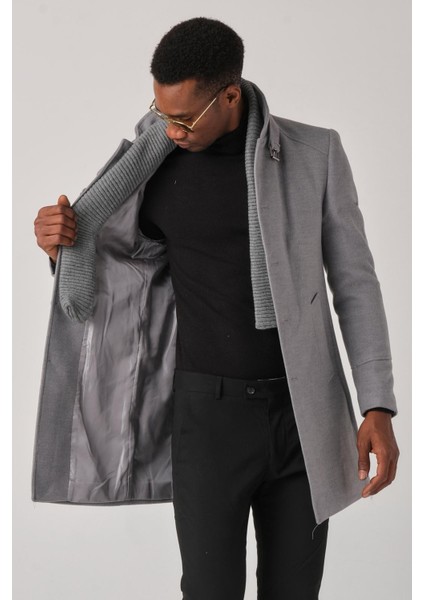 Erkek Kaşe Kaban – Çıkartılabilir Fermuarlı Ribanalı Yaka, Slim Fit Italyan Kesim, Şık ve Fonksiyonel Bej, Taba, Kahverengi, Gri, Siyah indirimleri