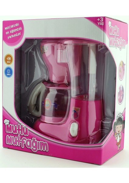 Mutlu Mutfağım Mini Kahve Makinasi Açık Pembe 0037