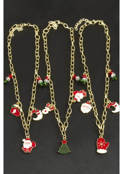 Karışık Zincir Yılbaşı Kolyesi fiyatları