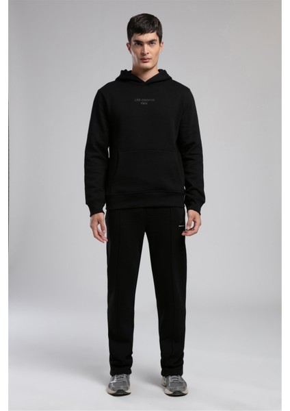 Videl Erkek Kapüşonlu Sweatshirt Siyah