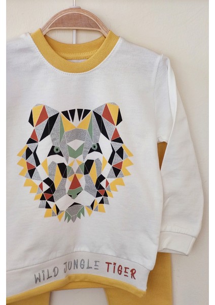 Tiger Desen Ikili Erkek Çocuk Takım modelleri