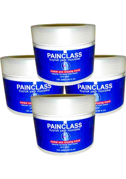 Painclass Kuyruk Yağı Kremi 150 ml /teskin Kremi 4 Adet