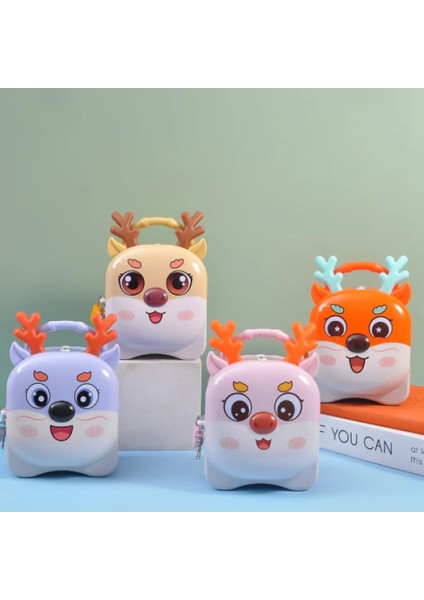 Geyik Figürlü Dekoratif Kumbara – Tasarruf ve Süs Amaçlı Para Kumbarası – Hediyelik Ev Dekoru