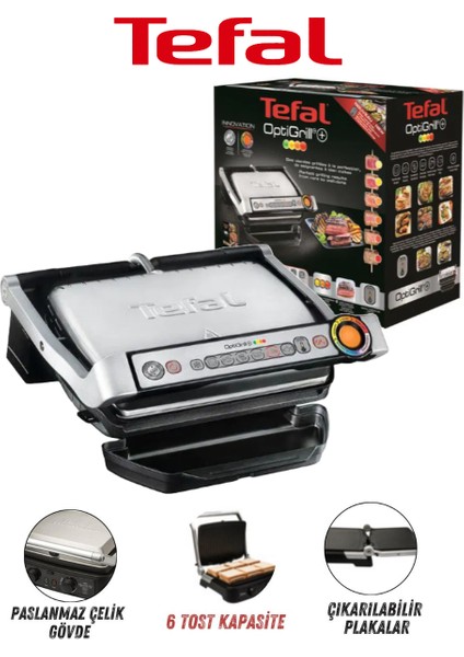 Etin Kalınlığını Algılayan Sensörlü Izgara – 6 Modlu, Döküm Plakalı Optigrill!+Mutfak Tartısı Hediyeli