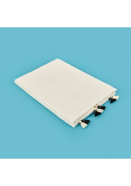 Soft Thea Püsküllü Yüz Havlusu - Beyaz - 50X70 cm fiyatları