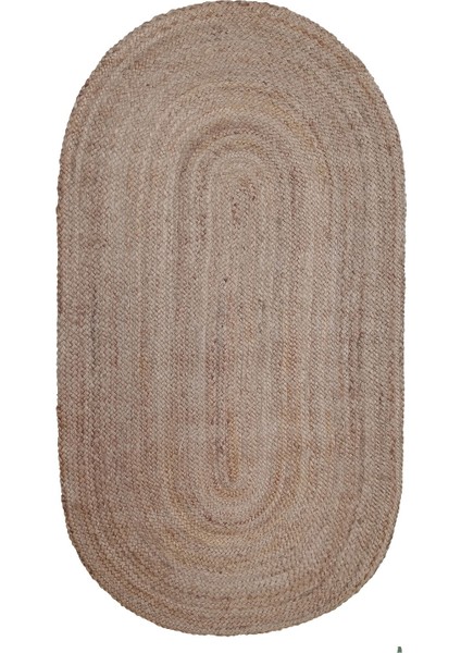 Home ET123 Bolero Jüt Örgü Halı - Natürel - 80X150 cm