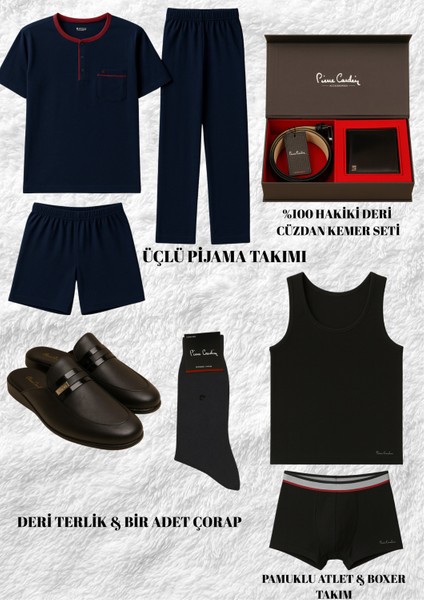 Erkek Kutulu & Lisanslı 9 Parça Çeyizlik & Hediyelik Set L1.pc.cey.09