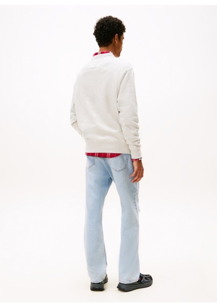 Bisiklet Yaka Açık Gri Erkek Sweatshırt DM0DM22087P09 Tjm Rlx Boucle Fnt Pl fiyatları