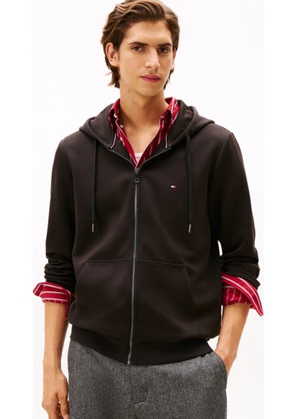 Dik Yaka Siyah Erkek Sweatshırt MW0MW37243BDS_ESSENTIAL Intechno Zı fiyatları