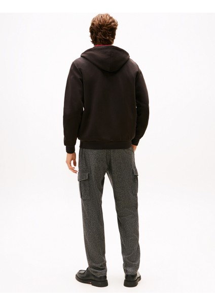 Dik Yaka Siyah Erkek Sweatshırt MW0MW37243BDS_ESSENTIAL Intechno Zı fırsatları