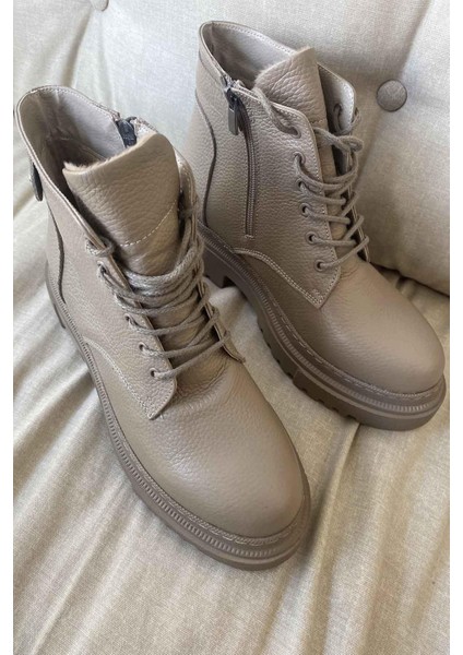 Farber Kadın Hakiki Deri Taşlı Bot Vizon fiyatları