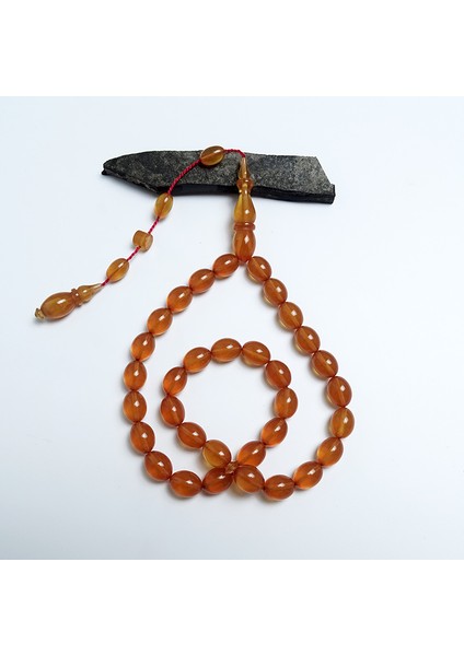 Turuncu Mişmişi Renkli Ateş Kehribarı