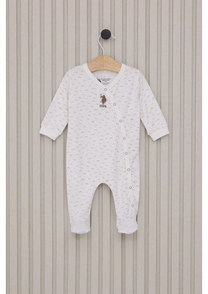 U.s.polo Erkek Bebek Patikli Tulum USB2024 Krem