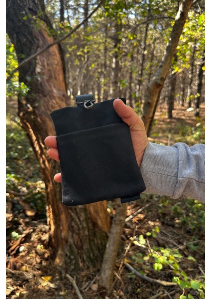 Mumlu Kanvas Edc Bel Çantası – Su Itici Kompakt Erkek Cep Organizatörü