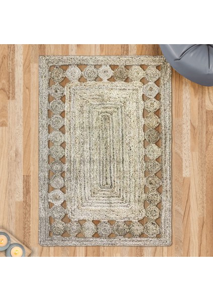 Home Bolero Jüt Örgü Halı - 120X180 cm