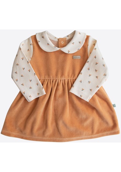 Organik Carol Elbise Turuncu