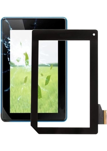 Acer Uyumlu Iconia Tab B1-A71 7'' Tablet Dokunmatik Siyah Ön Cam