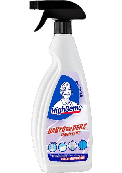 2 Adet Highgenic Banyo ve Derz Temizleyici Köpük 750 ml fiyatları