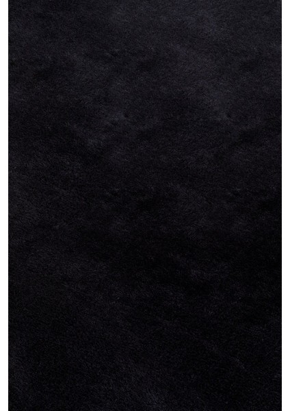Puffy Peluş Post, Overlok Kaymaz Taban Halı 8 Renk Siyah modelleri