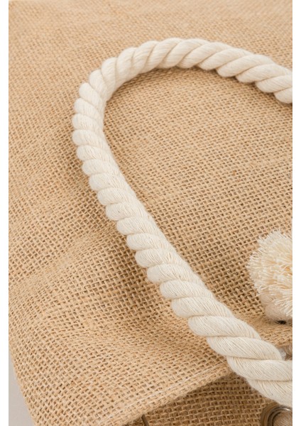 Kahverengi Hasır Yuvarlak Ip Askılı Plaj Çantası indirimleri