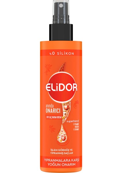 Sıvı Saç Bakım Kremi Anında Onarıcı 200 ml 3 Adet