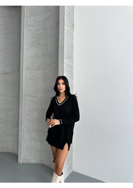 V Yaka Triko Kazak indirimleri