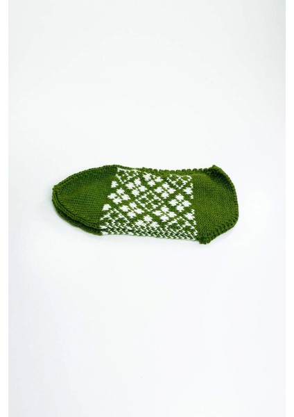 2 Çift El Örgüsü Kışlık Şık Kadın Yün Patik Set 8 fiyatları