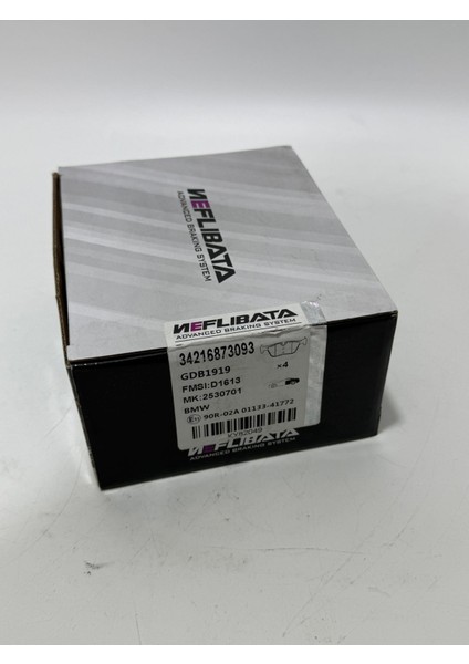 Bmw F20 Arka Fren Balatası Takımı 34216873093 fiyatları