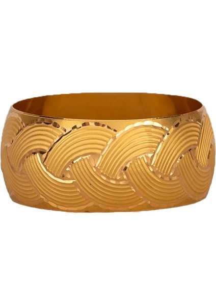 40 Gram (Gr) 40MM Örgü Desen Mega Bilezik 22 Ayar Yatırımlık Işçiliksiz modelleri