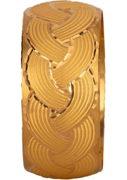 40 Gram (Gr) 40MM Örgü Desen Mega Bilezik 22 Ayar Yatırımlık Işçiliksiz fırsatları