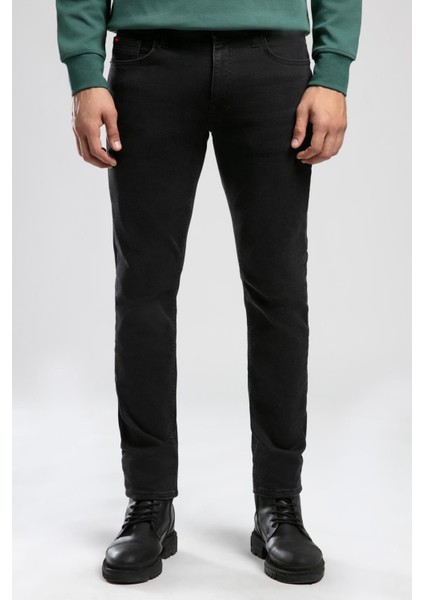 Jagger Normal Bel Dar Kesim Düz Paça Siyah Erkek Jean Pantolon fiyatları